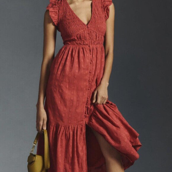 EUC - Anthropologie Peregrine Midi Dress - L - Picture 4 of 5